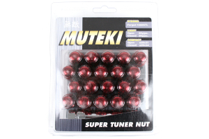 Muteki Lug Nuts 12x1.25 Closed End Red - Universal