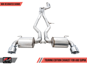 AWE Touring Edition Exhaust Resonated and Non-Resonated - Toyota Supra 2020+