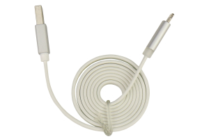 Scosche FlatOut Lightning to USB Cable w/Charge LED 3ft White - Universal