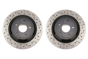DBA XS 4000 Series Drilled / Slotted Rear Rotor Pair - Ford Focus RS 2016 - 2018