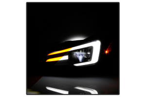 Spyder Apex LED Headlights for LED Fitted Vehicles Black - Subaru WRX / STI 2015-2020
