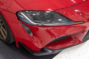 OLM LE Carbon Fiber Front Bumper Vent Covers - Toyota Supra 2020+