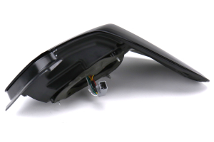 Spec-D Sequential LED Tail Lights Glossy Black Housing w/ Smoked Lens and White LED Bar - Subaru WRX / STI 2015 - 2020
