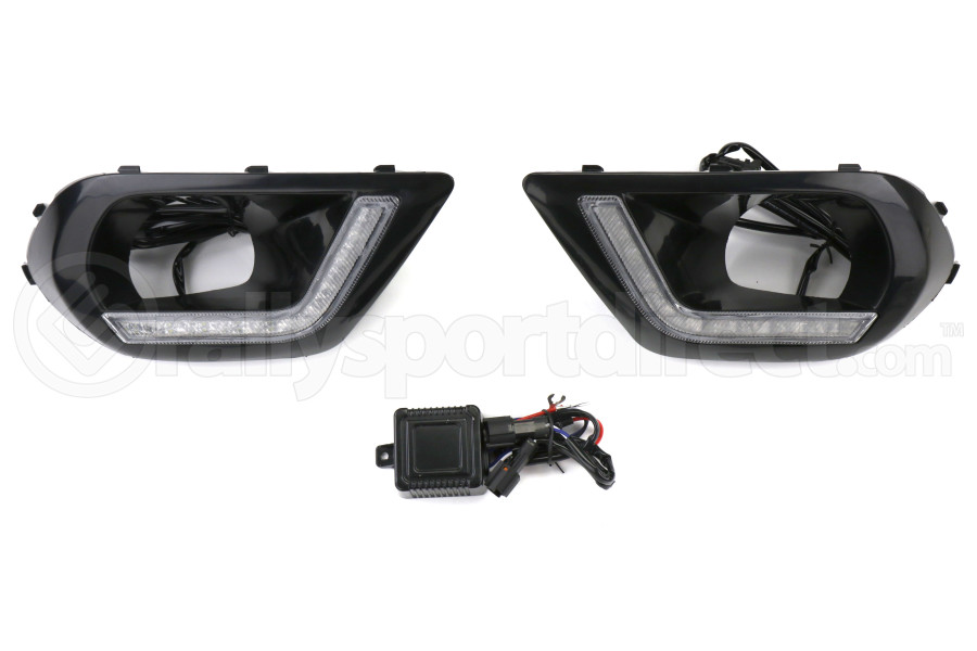 Gcs V1 Led Fog Light Drl Bezels Subaru 2 5i 2014 2016 2018 Gcs Fordrl V1 Rallysport Direct