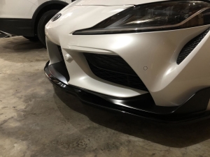 Maxton Design V2 Gloss Black Front Lip - Toyota Supra 2020+