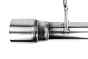 Nameless Performance Muffler Delete Double Wall Polished