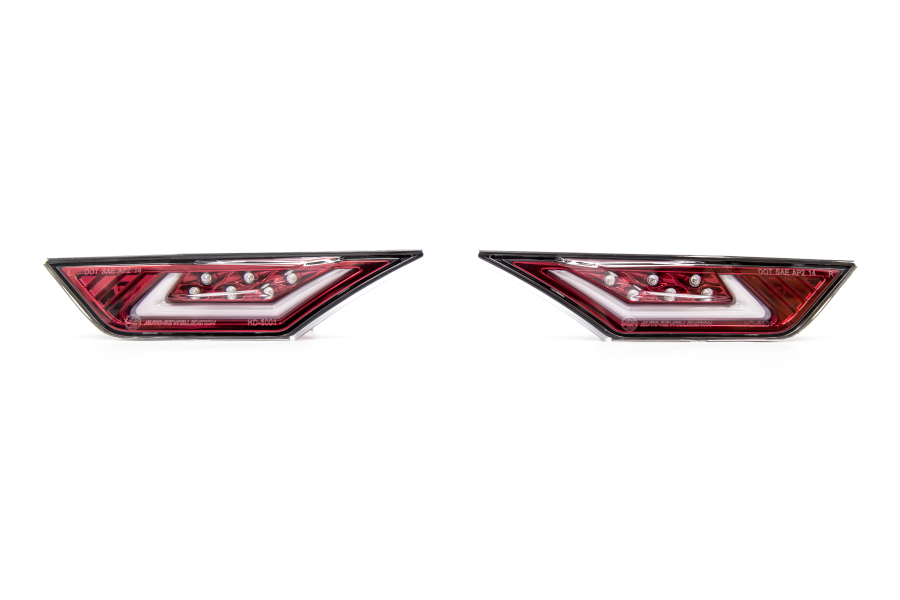 OLM Blackline Sidemarkers Clear / Red - Honda Civic 2016+