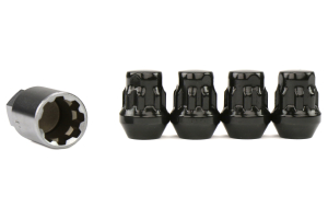 KICS Bull Lock Wheel Lock Set 17mm 12X1.25 Black - Universal
