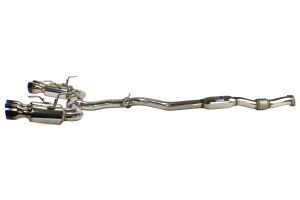 Invidia R400 Gemini Cat Back Exhaust w/Titanium Tips - Subaru STI Hatchback 2008-2014 / WRX Hatchback 2011+