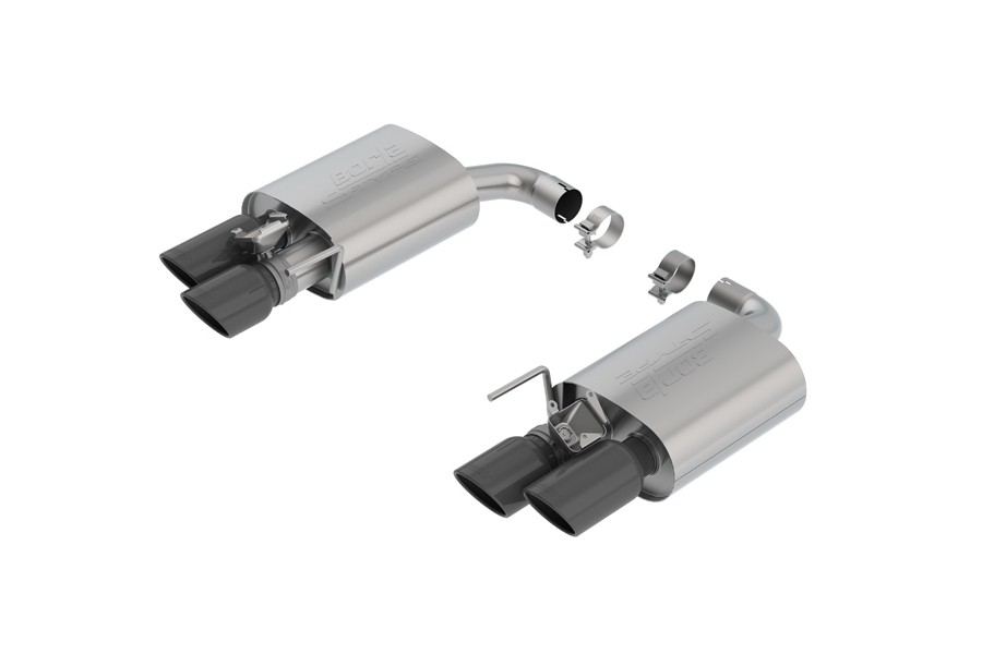 Borla S Type Axle Back W Black Chrome Tips And Active Exhaust