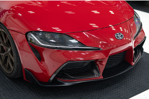 OLM LE Dry Carbon Fiber Front Side Bumper Covers - Toyota Supra 2020+