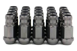 Pack of 20 Gorilla Automotive 44028Ti-20 Titanium 12mm x 1.25 Thread Size Aluminum Open End Racing Lug Nut, 