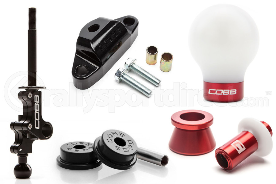 COBB Tuning Stage 2+ Drivetrain Package w/ White / Red Lockout and White / Red Shift Knob - Subaru STI 2004 - 2020