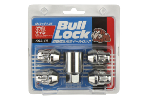 KICS Bull Lock Wheel Lock Set 19mm 12X1.25 Chrome - Universal