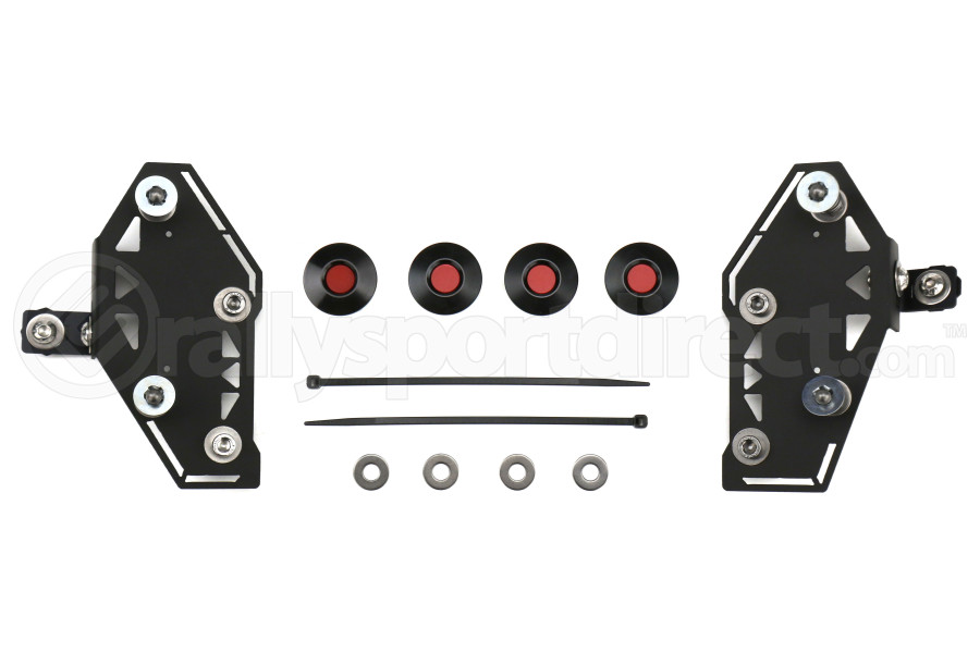 Move Over Racing Bumper Kit No Logo- Black w/ Red Button - Subaru WRX/STI 2015+