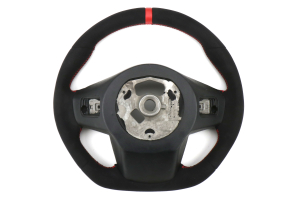 OLM Alcantara Pro Steering Wheel Alcantara with Red Stripe - Toyota Supra 2020+