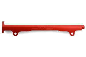 AMS Fuel Rail w/ Pulsation Damper Red - Mitsubishi Evo X 2008-2015