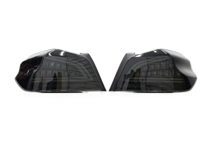OLM Spec CR Sequential Tail Lights Smoked Lens / Black Base - Subaru WRX / STI 2015+