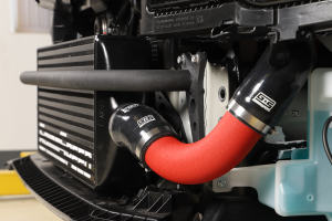 GrimmSpeed Front Mount Intercooler Kit Black Core w/ Red Piping - Subaru WRX 2015 - 2020