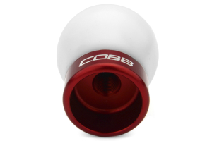 COBB Tuning Shift Knob White/Red - Ford Focus ST 2013+ / Fiesta ST 2014+