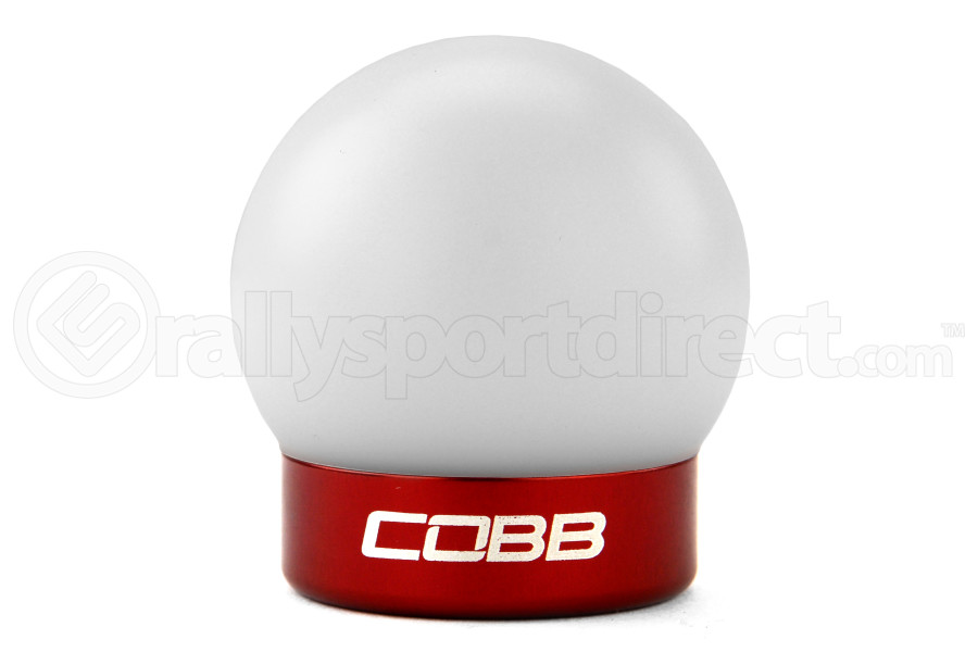 COBB Tuning Delrin Shift Knob White/Red - Ford Mustang 2015+