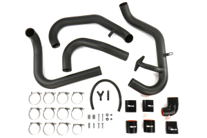 ETS Front Mount Intercooler Piping Kit Wrinkle Black - Subaru STI 2015 - 2020