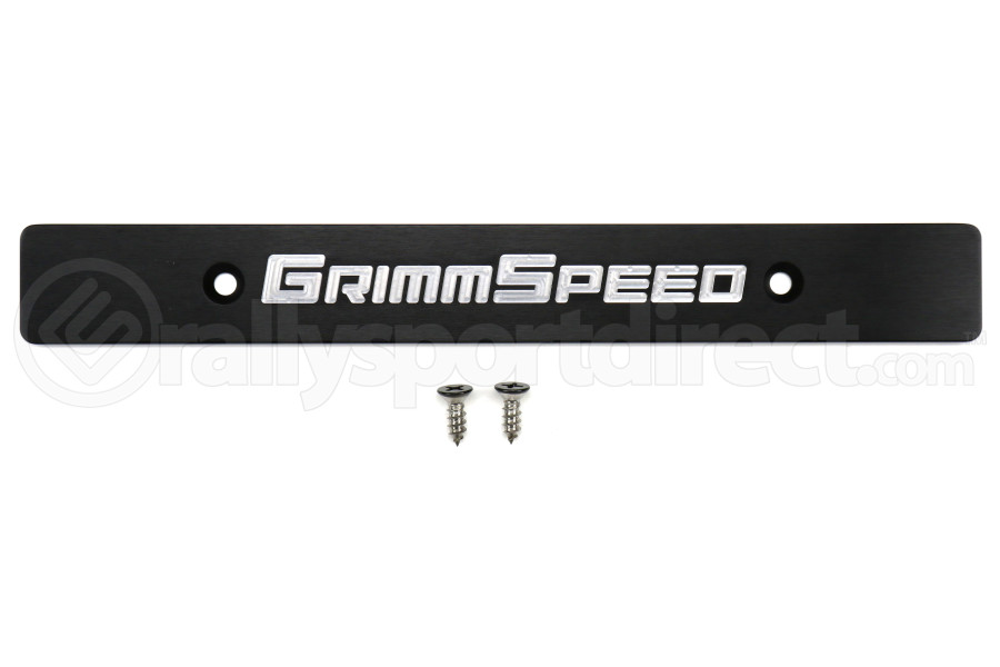 GrimmSpeed License Plate Delete Black/Silver - Subaru Forester 1998-2013