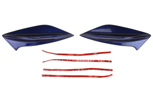 OLM STI Spoiler Side Fins Paint Matched - Subaru WRX / STI 2015+