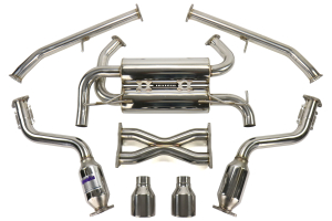 Invidia Gemini R400 Cat Back Exhaust w/ Rolled Stainless Steel Tips - Nissan 370Z 2009+