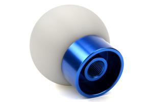 AutoStyled Shift Knob Blue w/ White Delrin Center - Ford Focus RS 2016+ / Ford Focus ST 2013+ / Ford Fiesta ST 2014+