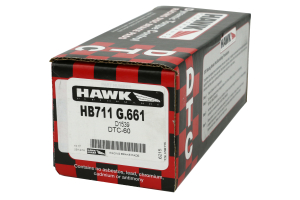Hawk Performance DTC-60 Front Brake Pads - Subaru/Scion Models (inc. 2011-2014 WRX / 2013+ BRZ / 2013-2016 FR-S)