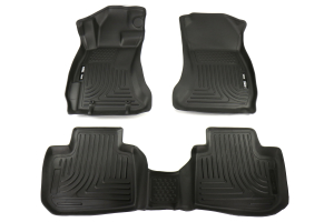 Husky Liners Floorliners Black Front and Back - Subaru Models (inc. 2015+ WRX/STI / 2013+ Crosstrek)