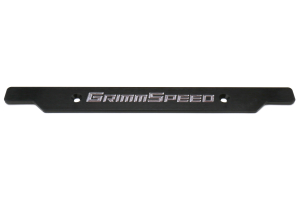 GrimmSpeed License Plate Delete Black/Silver - Subaru WRX/STi 2002-2005