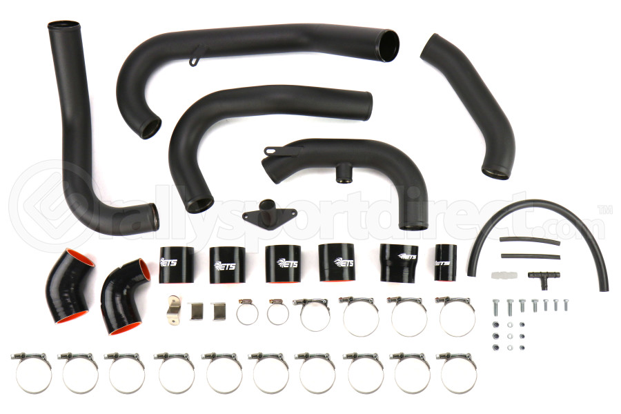 ETS Front Mount Intercooler Piping Kit Wrinkle Black Subaru WRX STI