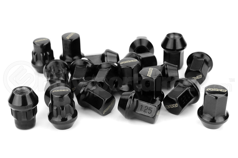 Volk Racing Rays 17 Hex 12X1.25 Lug Nuts Black (Part Number: W1712125B) Volk Racing Rays 17 Hex 12X1.25 Lug Nuts Black - Universal