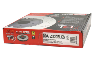 DBA 5000 Series Uni-Directional T-3 Slotted Front Rotors Pair - Ford Focus ST 2013 - 2016