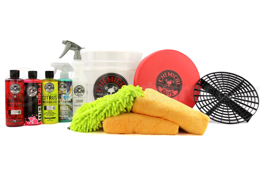 Chemical Guys Best Car Wash Bucket Kit Black 11pc Hol121bk