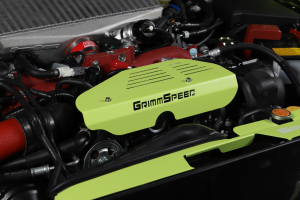 GrimmSpeed Alternator Cover Neon Green - Subaru Models (inc. 2002-2021 WRX / STI)