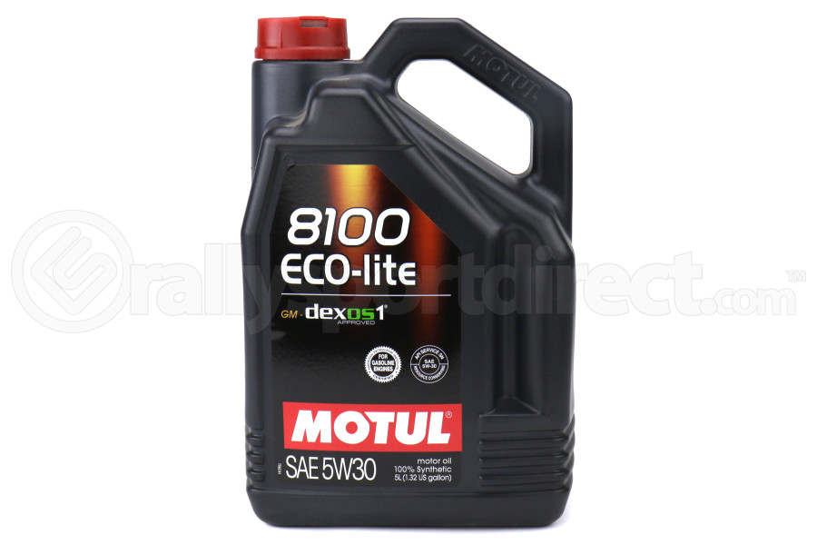 Motul 8100 Ecolite 5w30 Engine Oil 5l 107252 Free Shipping Rallysport Direct