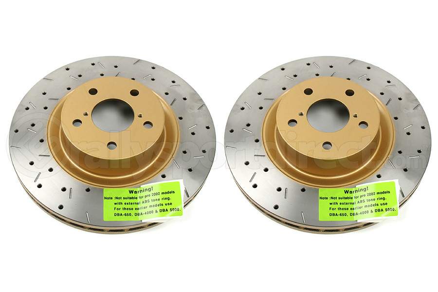 Dba 4000 Series Drilledslotted Rotor Pair Front Subaru