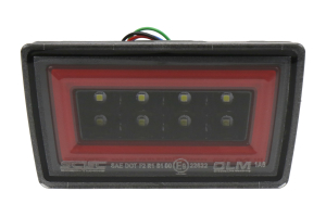 OLM NB+R F1 Rear Brake Light Clear Lens / Black Base / Red Bar - Subaru WRX / STI 2015 - 2020