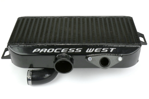 Process West Top Mount Intercooler w/ Shroud Kit Black - Subaru Forester XT 2004-2008