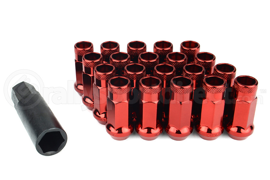 Muteki SR48 Red Open Ended Lug Nuts 12X1.25  - Universal