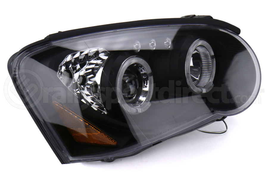 Spec-D Halo LED Projector Headlights Black  - Subaru WRX/STI 2004-2005