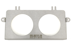 Subtle Solutions Dual 60mm Ashtray Gauge Bezel Brushed - Subaru Models (inc. 2005-2007 WRX/STi)