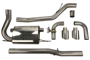 Milltek Cat Back Exhaust 3in Polished Tips - Ford Focus RS 2016+