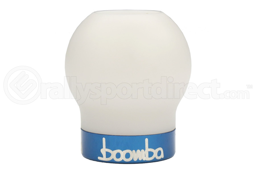Boomba Racing White Delrin Shift Knob w/ Blue Trim - Ford Focus RS 2016+