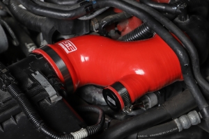 GrimmSpeedPost MAF Hose Kit Red w/ OEM Sound Generator Tube - Subaru STI 2015-2017