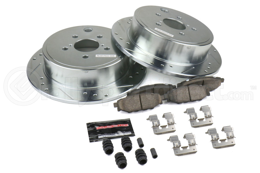 Power Stop Z26 Street Warrior Brake Kit Rear Subaru WRX Premium 20102014 K463126