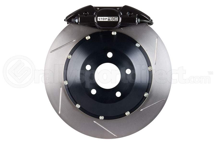 Stoptech ST22 Big Brake Kit Rear 328mm Black Slotted Rotors Subaru